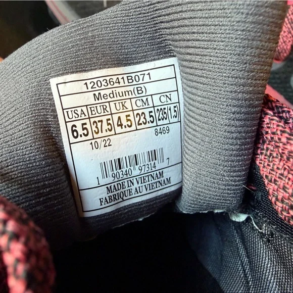 Brooks Charcoal and Coral Athletic Shoes - Picture 5 of 7